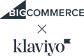 BigCommerce x Klaviyo Logos